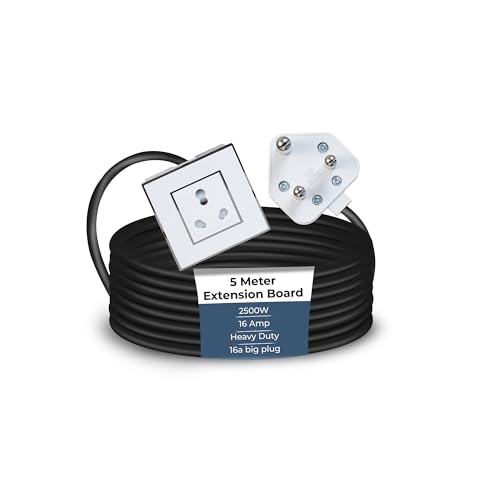 Image of Extension Board Heavy Duty Multi Socket 15A /16A /20A 240Volts (2500 Watts 16A Big Plug, 5 Meter)