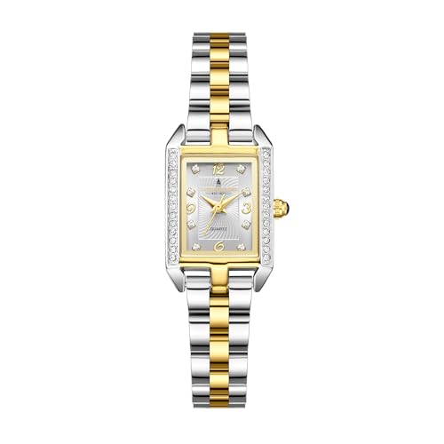 Image of London Fog Gresham Collection Watch for Women with Rectangular Dial, Crystal Hour Markers, Quartz Movement, Stainless Steel Strap and Water Resistant - LFW20002