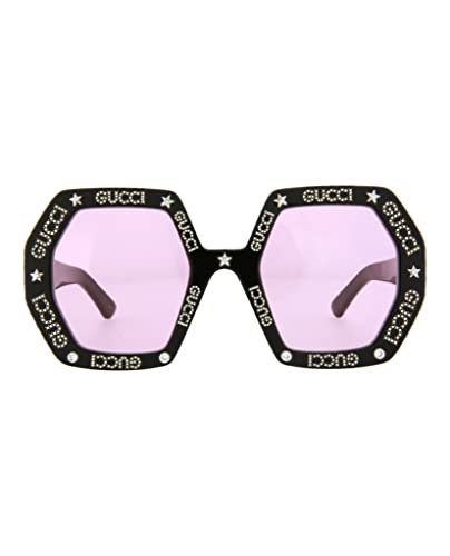Gucci Square/Rectangle Sunglasses Black Ivory Pink Luxury Eyewear Made In Italy Acetate Frame Designer Fashion for Everyday Luxury