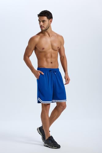TanBridge 4 Pack Mens Athletic Shorts Basketball Shorts 7 inch Gym Workout Mesh Lightweight Basketball Shorts for Men2