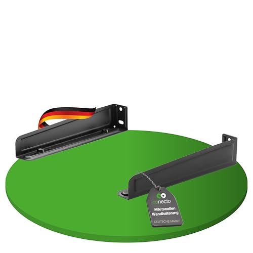 conecto microonde da parete, supporto per microonde da parete, supporto universale per forni e microonde fino a 35 kg, nero