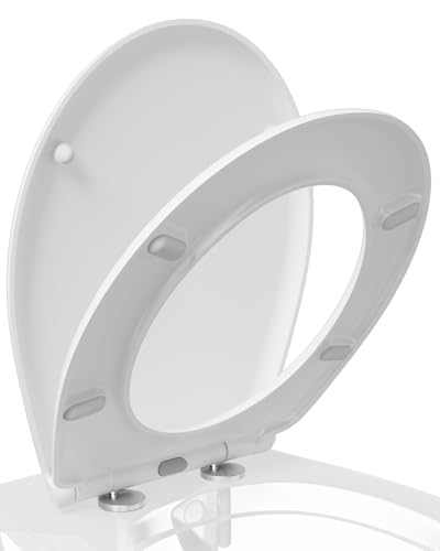 ANYCEE Tavoletta WC Universale in Duroplast con Chiusura Ammortizzata