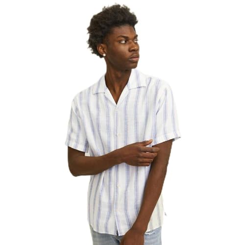 Chemise Jornoto Stripe Resort JACK & JONES à manches courtes pour homme