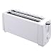 DEECOZY Toaster 4 Scheiben, Edelstahl Toaster Langschlitz 4 Scheiben, Doppelschlitz Toaster mit Brötchenaufsatz, 1200W