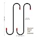2 PCS Brake Caliper Hanger Hooks with Red Rubber Tips,Auto Brake Caliper Compression Tool,Automotive Tool for Braking,Axle,Bearing,Suspension Work,Car Tools Gifts for Men,Dad (Black)