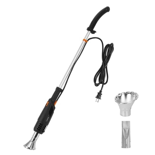 Weed Burner, 1800W Electric Weed Burner, BBQ Fan Air Blower, Electric Thermal Weeder Up to 700°C with 2 Nozzles and 3M Cable, Environmentally Friendly, for Garden,Patio, Driveway, BBQ