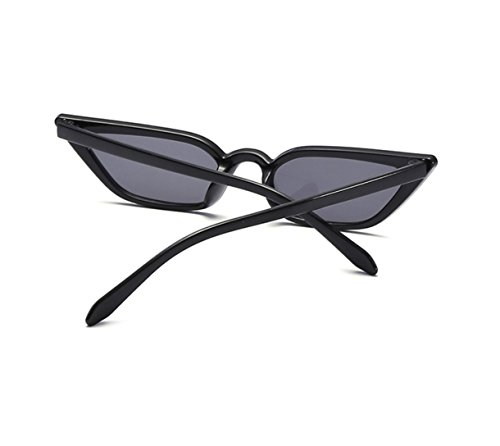 Image of W&Y YING Small Cat Eye Sunglasses for Men and Women Skinny Retro Frame Y2K Shades Trendy Fun Fashion Glasses