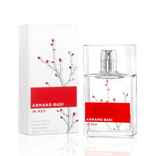 ARMAND BASI 29-40100 Fragrance in Red EDT Spray 50 ml for Adults, Built for Long-Lasting Everyday Fragrance wear, 50 ml, red