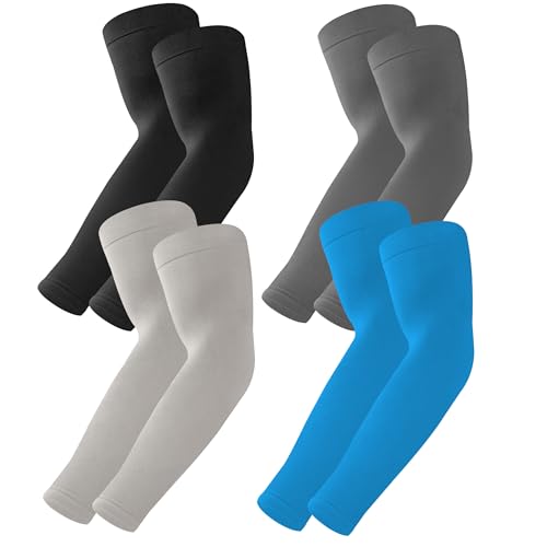 Image of BHYTAKI UV Sun Protection Arm Sleeves, UPF 50 Sports Cooling Arm Compression Sleeves for Men Women Teenager