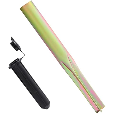 Washing Line Spike, Heavy Duty Ground Metal Spike for Rotary Washing Line with Plastic Adapter (32mm and 40mm)(A) Cover