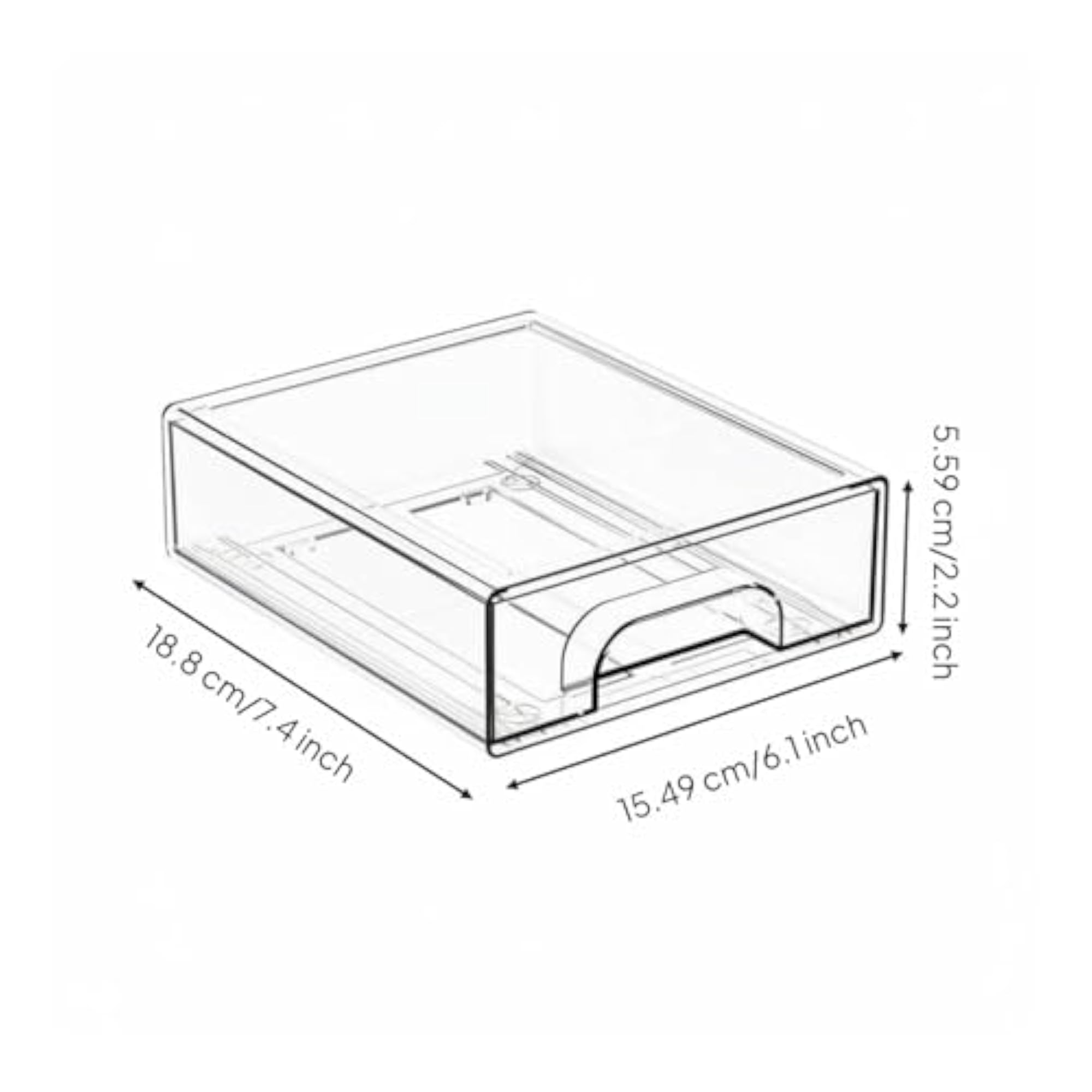 Stackable Storage Drawer Desktop Organizer for Cosmetics