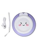 Calentador de Manos Recargable, Calienta Manos Rápido, 2 Modos Temperatura, Luz Ambiental, Protección Seguridad, Uso Diario & Alivio Menstrual, Tamaño Palma