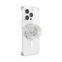 PopSockets: PopCase voor MagSafe - Hoesje voor iPhone 12 Pro Max met een Verplaatsbare PopGrip Slide-Standaard en Grip met een Verwisselbare Top - Black