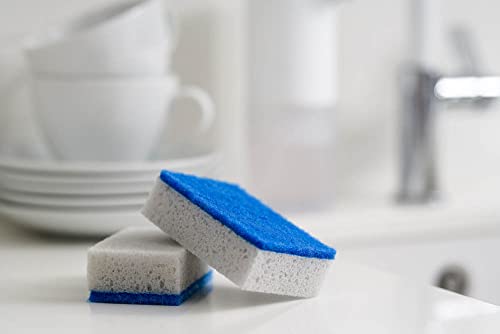 York Spülschwamm 10er Set Topfreiniger Mit Antibakteriellen Eigenschaften Hygienisch mit Zinkmakromoleküle Geschirrschwamm Küchenschwamm Reinigungsschwamm Küche 9 x 6 x 3 cm 10 Stück