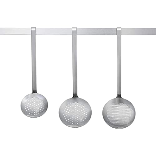 Rösle Haken Schaumlöffel flach fein gelocht, Hochwertiger Abseihlöffel mit Hakengriff, 12 cm, Edelstahl 18/10, Spülmaschinengeeignet, Silber – Ansicht 2