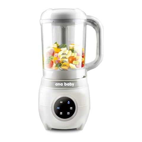 Baby Food Steamer & Blender with 4 functions - Steam, Blend, Defrost & Reheat, and Sterilise. Space & time saving, preserves nutrients, easy meal prep Cover