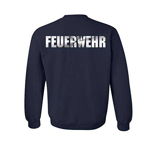 Pull de pompiers allemands pour activités outdoor bleu S