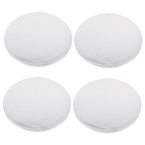 PRETYZOOM 4pcs Cake Mover Convenient Cake Moving Plate Cake Holder Cake Display Base Baking Tool Cake Boards Cake Serving Plate Cake Round Cake Base Silver Aluminum Foil