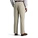 Haggar mens Premium No Iron Khaki Classic Fit Expandable Waist Flat Front Pant, Sand, 32x30