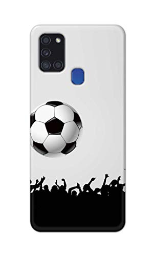 Image of Printed Hard Back Cover Case for Samsung Galaxy A21s Back Cover (Football Icon) -702