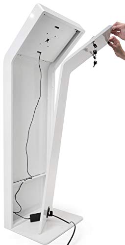 Image of Displays2go 12.9 Inch Tablet Kiosk Stands with Locking Enclosure - (IPGRAND12WH)