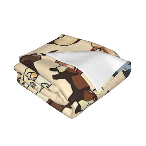 Couverture en flanelle furet EdWal compacte et chaude pour le voyage