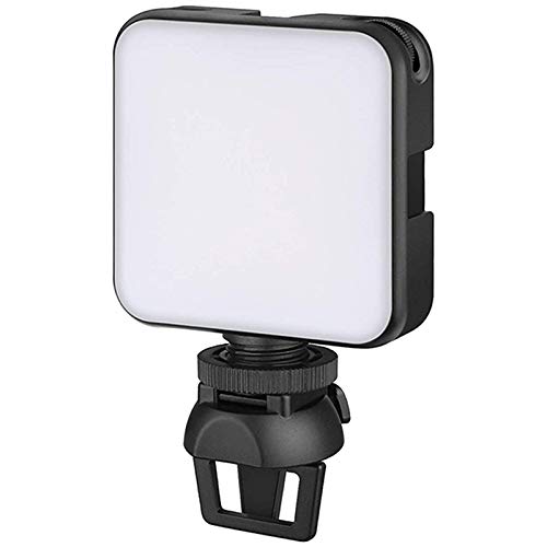 Kit Éclairage Vidéo Temery - Lumière LED Rechargeable Et Dimmable Avec 3 Clips - Pour Zoom, Streaming, Télétravail