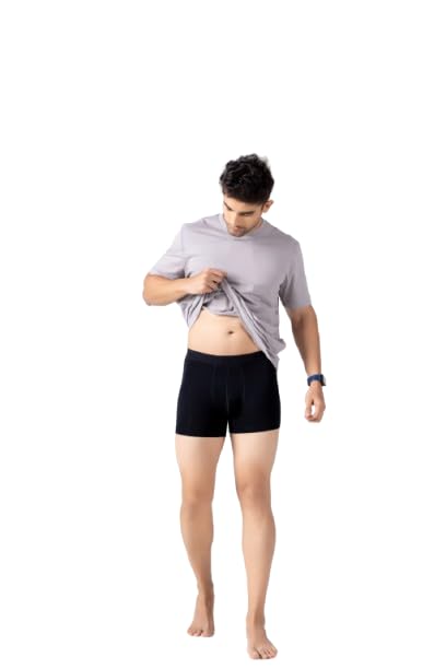 Image of HIELABS Micromodal Pouch Underwear for Men | Regular Fit Trunk | Ultra Soft & Breathable | Anti Odour | Ultrasoft Waistband | Men AllDayFit | Pack of 1 | Sizes S, M, L, XL, 2XL,3XL,4XL,5XL