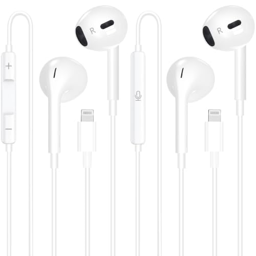 Image of Apple MFi Certified 2Pack Lightning Headphones, Wired Earphones for iPhone
