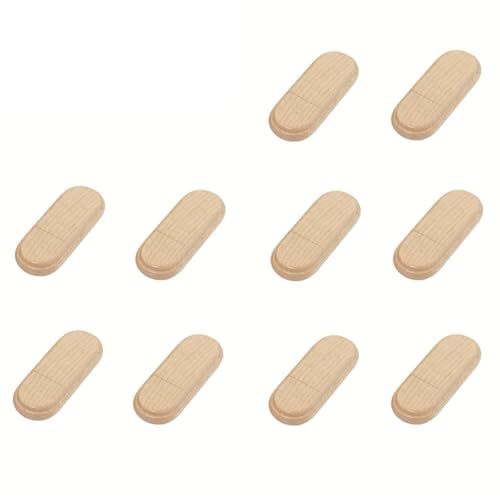 Pendrive - Memoria USB 2.0 de madera (10 unidades, 4 GB, 8 GB, 16 GB, 32 GB, 64 GB, 128 GB, 4 GB, madera de arce sin caja)