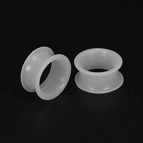 Zs 9 Pair Silicone Flexible Thin Ear Plugs Tunnels Double Flared Expander Ear Gauges Piercing (Gauge=1/2"(12Mm)) #TOP3