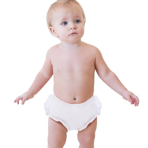 Poocen Baby Girl Lace Ruffle Windel Abdeckung Bloomer für Säugling Mädchen Neugeborenen Baumwolle Tutu Shorts Slips Höschen