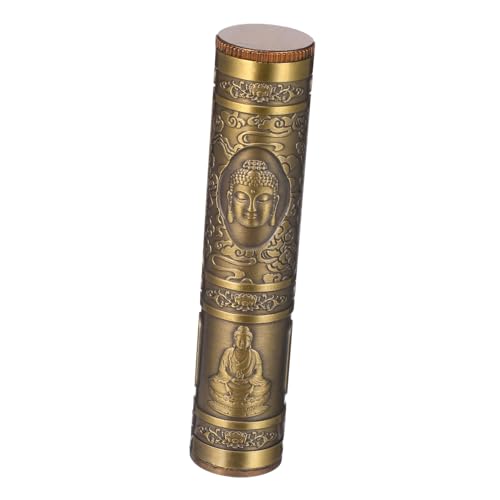 HAMPPLIES Estuche Tubo Cigarrillos de Aleación de Zinc Portátil Diseño Hermético Resistente Compresión y Humedad Organizador para Viaje y Uso Exterior