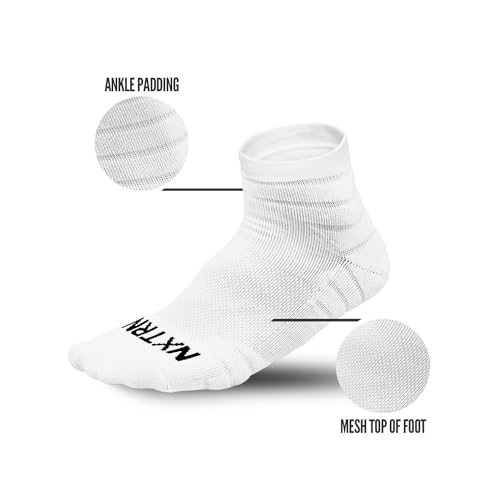 3 Pairs Nxtrnd Quarter Socks for Men & Boys, Padded Athletic Socks for Football2