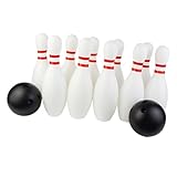 ibasenice 1 Set Bowling Kit Interactive Bowling for Indoor Sports Games Family Fun and Parent Activities Durable Material Includes Pins and Balls for Recreational Play