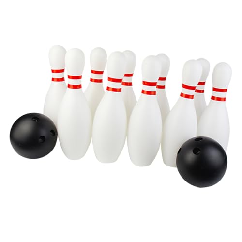 ibasenice 1 Set Bowling Kit Interactive Bowling for Indoor Sports Games Family Fun and Parent Activities Durable Material Includes Pins and Balls for Recreational Play