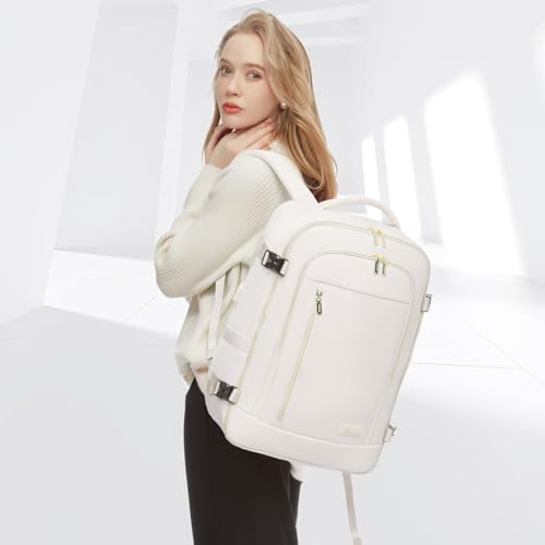 Morrales viaje lovevook beige 45L con porta portátil 18" miniatura 4