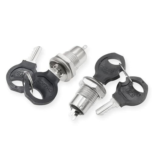 Interruptor de bloqueo S1203 de 12 mm con llave evita giros sueltos en paneles 2