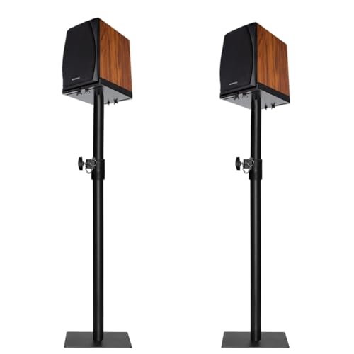 Image of Softline Pro SP 802 HV Heavy Duty Studio Monitor Stand, Wide Variable Top Plate, Square Base (Set of 2)