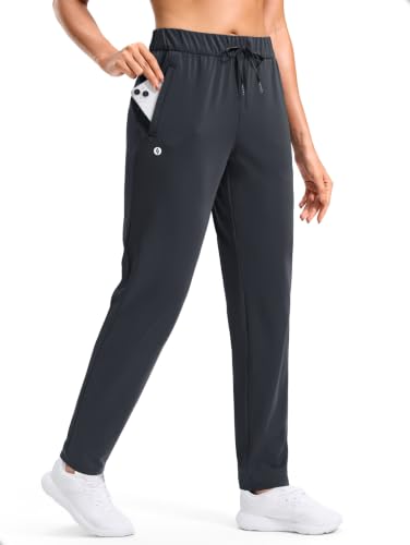SANTINY Women's Athletic Track Pants Stretch Active Pants(Grey_M)
