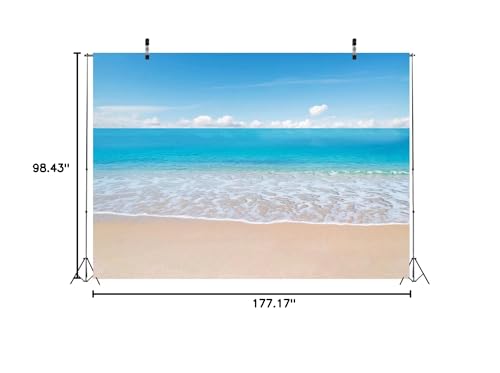 Fondo fotográfico tela BELECO 15x8 pies Playa tropical miniatura 6