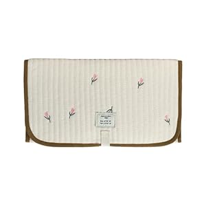 ZEPFJHE Faltbare Baby-Wickelunterlage mit Blumenmuster