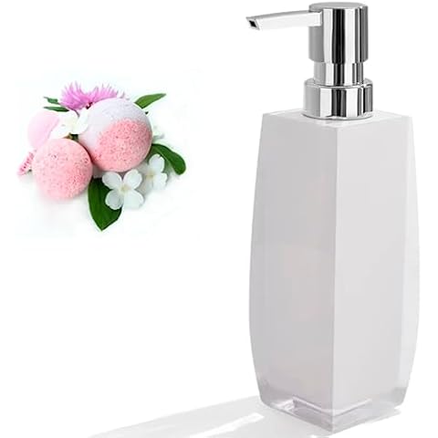 Dispensador Jabon Baño, Botes para Gel y Champu Rellenables Cover