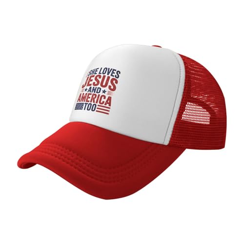 Gorra Trucker Patriota Divertida para Mujer miniatura 1