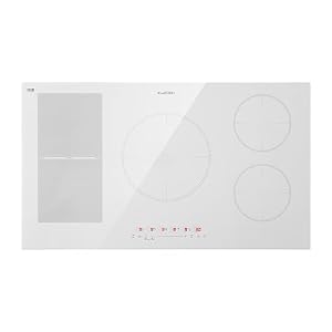 Klarstein Induktionskochfeld - Glaskeramik Einbau-Kochfeld Mit 5 Platten, Touch-Display, Digitalanzeige, Timer-Funktion, Schnelles Aufheizen - 9000 Watt