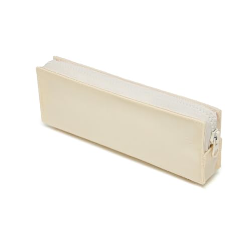 Image of Oxford Fabric Pencil Case Lightweight and Durable Ideal Pencil Pouch (Cream /Oxford,Oxford Fabric)