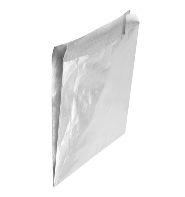 250 Bolsa para Hamburguesa Antigrasa Aluminio 22,3+5x20cm| Ideal para Bocadillos y Hamburguesas | 250 Unidades