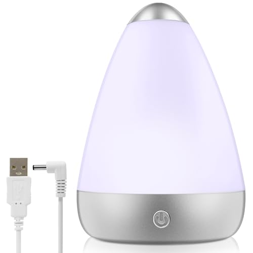 Difusor pequeño USB de 100 ml, mini difusor de aroma para aceites esenciales, difusor ultrasónico de aromaterapia con 7 LED que cambia de color, temporizador silencioso automático, funciona con pilas