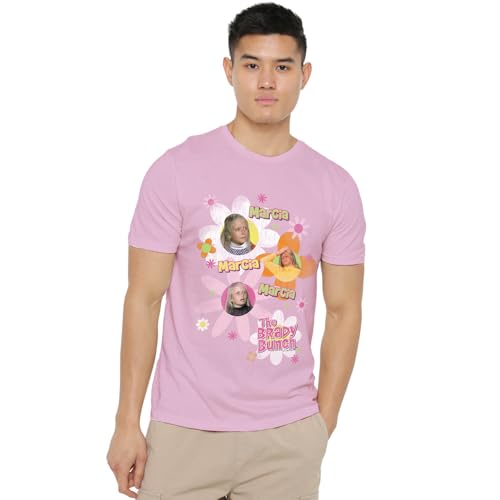 T-shirt Brady Bunch Marcia rose taille L unisexe pour corriger un look trop classique et terne