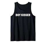 Boy Kisser Bold Minimal Text Design Tank Top